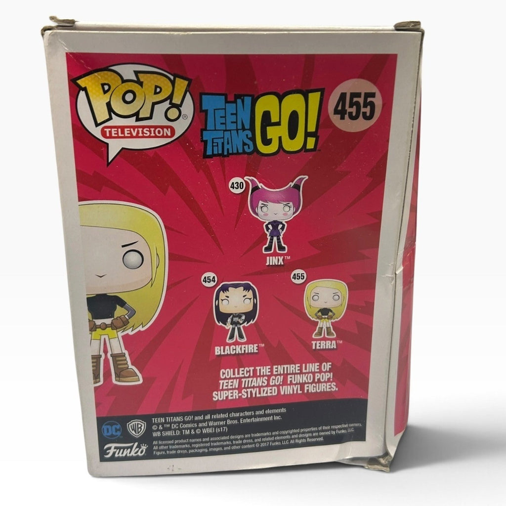Funko Pop Teen Titans Go Terra 455 Jinx 430 Toys R Us Exclusive Lot DC Figure