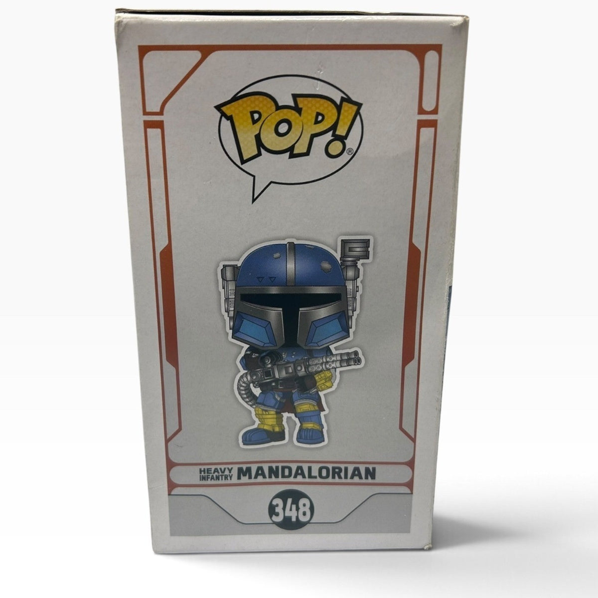 Funko Pop Star Wars The Mandalorian Heavy Infantry 348 and Grogu 819 Lot