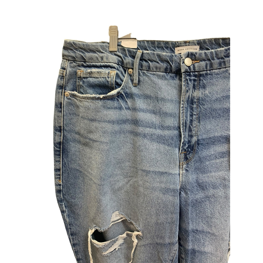 NWT Good American Good Boy Ripped Jeans SZ 16