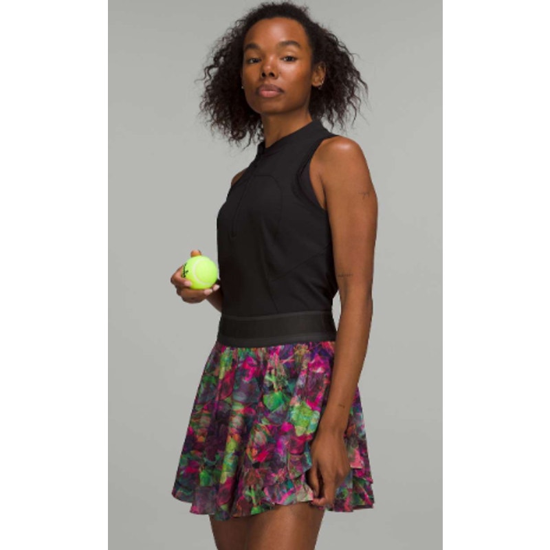 Lululemon Court Rival High-Rise Skirt *Long Vivid Floral Tone Multi sz 4