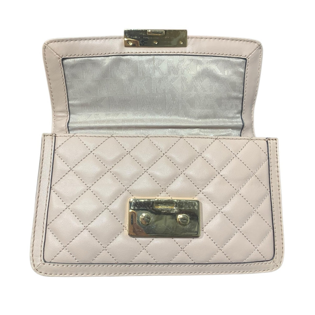 MICHAEL Michael Kors SLOAN MESSENGER light pink and gold Crossbody Bag