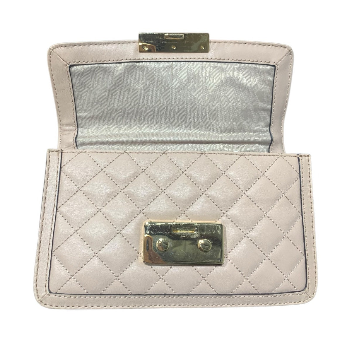 MICHAEL Michael Kors SLOAN MESSENGER light pink and gold Crossbody Bag