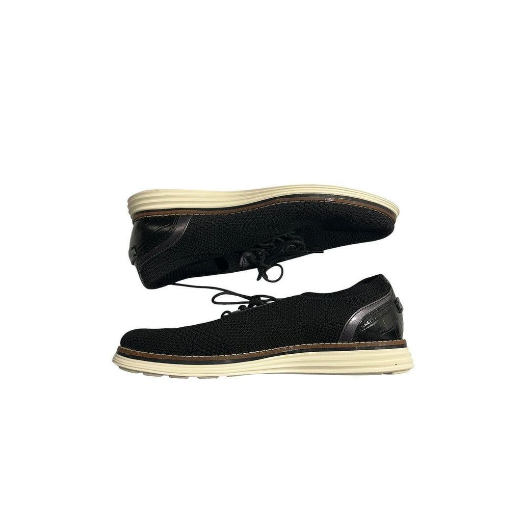 Cole Haan Original Grand Men Black Knit Wingtip Oxford Shoes W22402 Size 8B