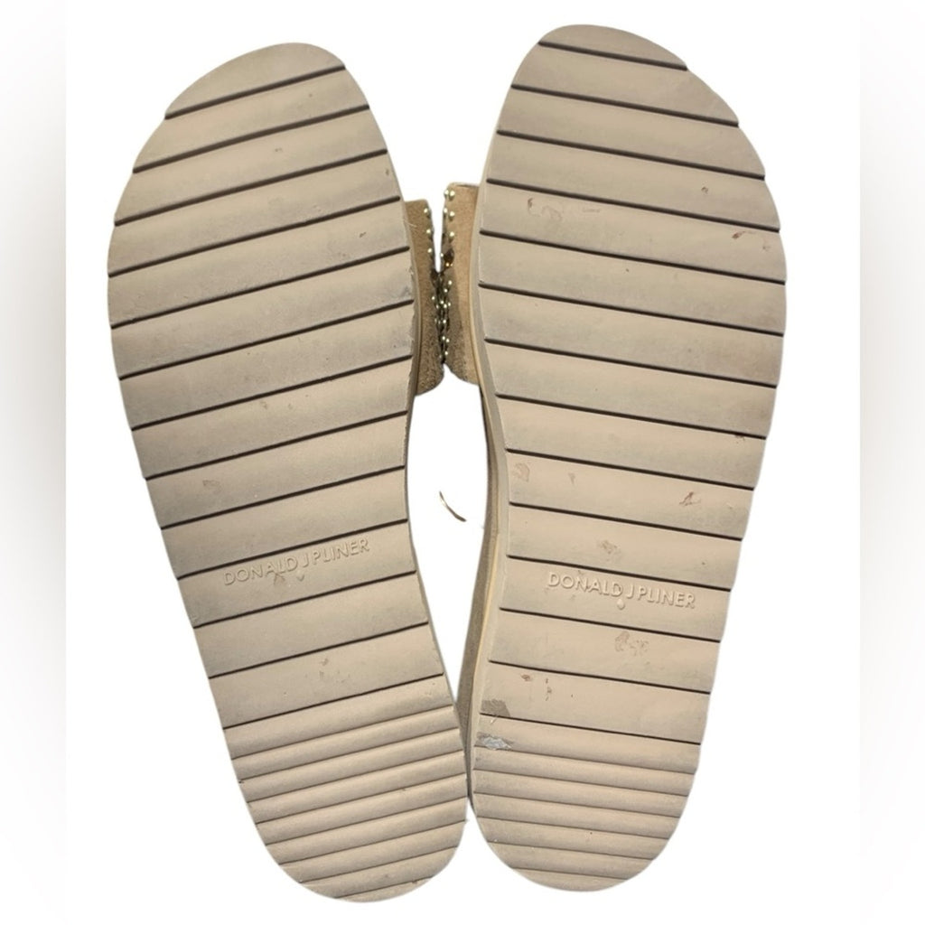Donald J. Pliner Cava Suede Studded Slide SZ 9