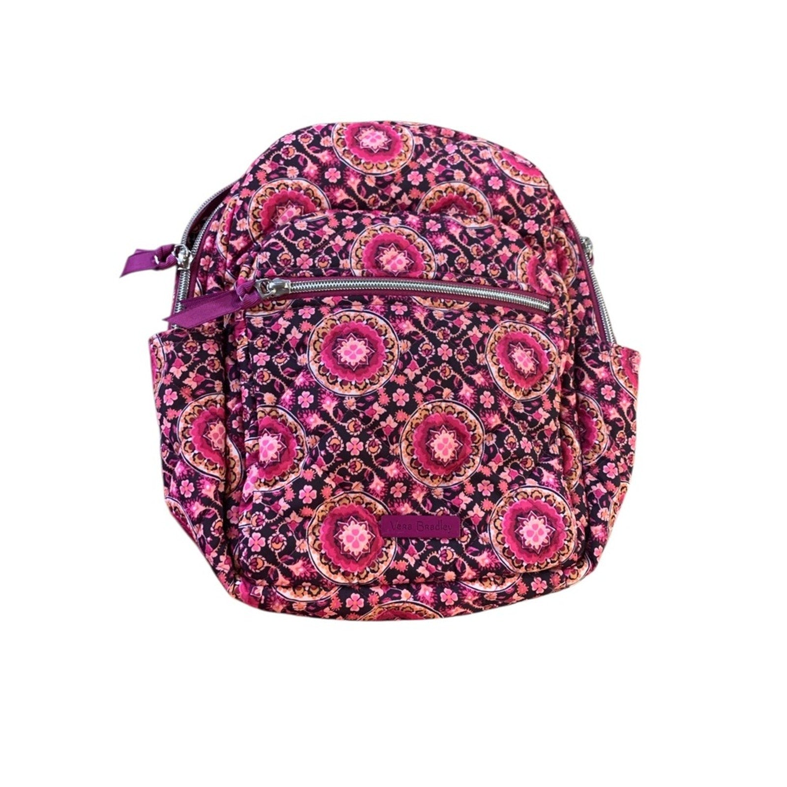 Vera Bradley Small Backpack Floral Pink Purple Mandala Pattern