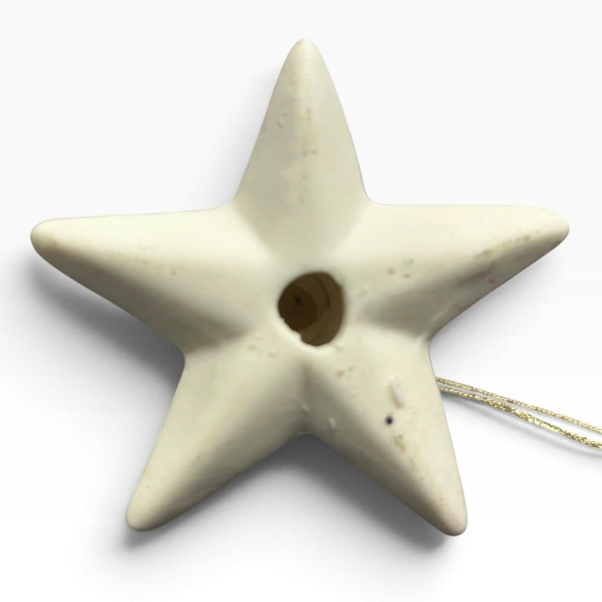 Dept 56 Snow Babies Figurine Sitting on Star Bisque Porcelain Ornament