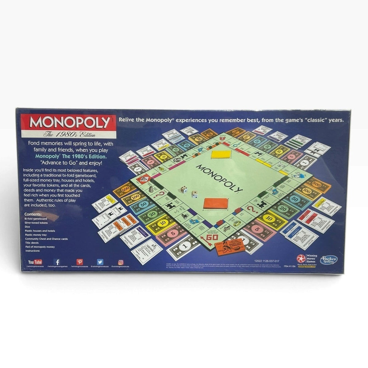 Factory Sealed Monopoly The 1980's Edition Board Game Winning Moves Hasbro Retro