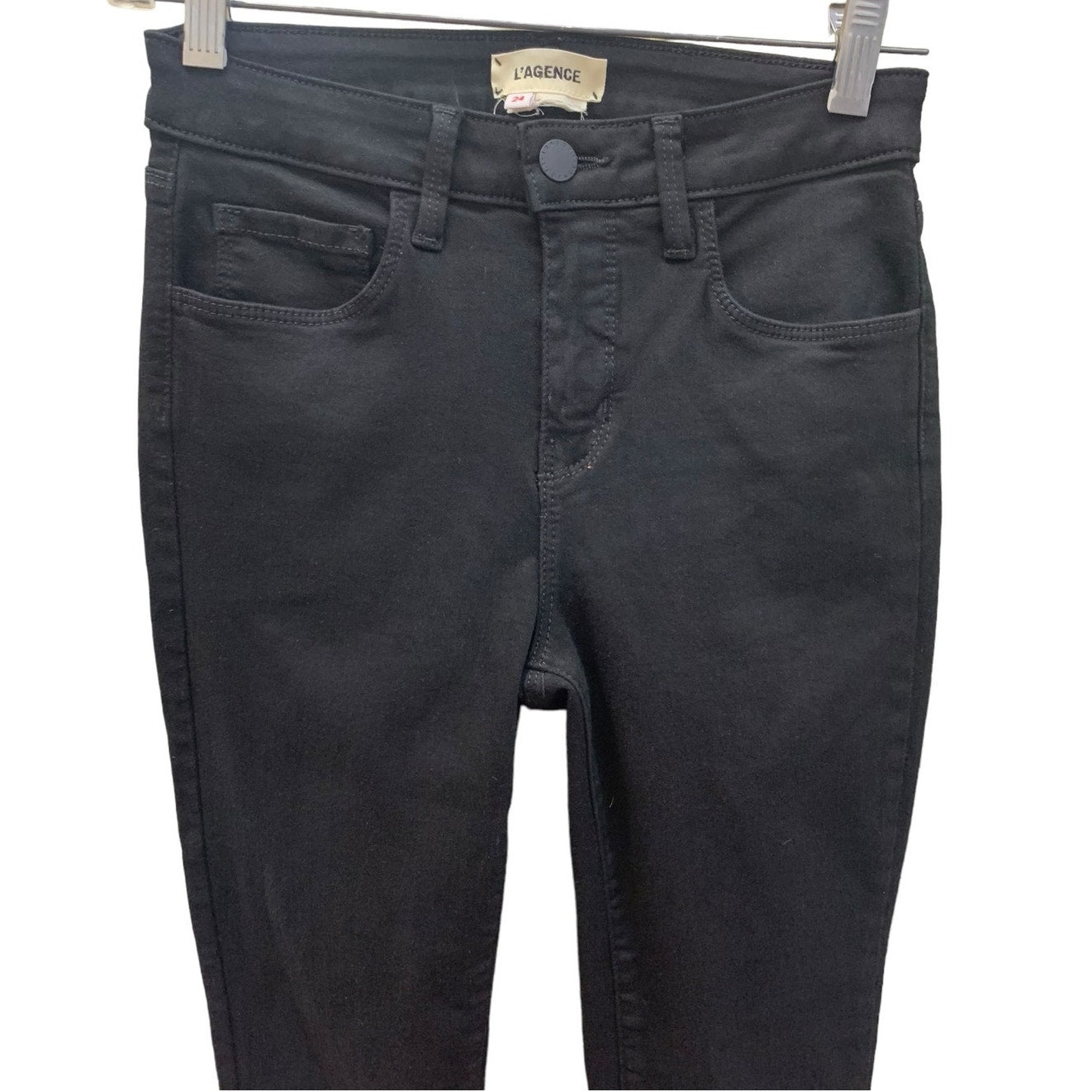 L'Agence Jeans Size 24 High Rise Skinny Jeans Black sz 0 US