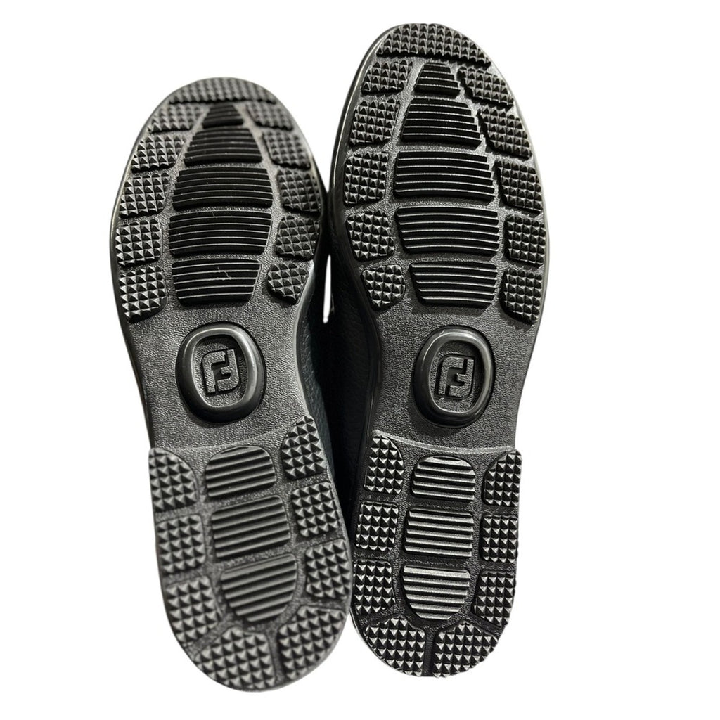 FootJoy Mens Black Leather Driving Moccasin Loafers Golf Shoes Size 8.5M