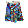 Dona Jo Seabreeze Skirt Colorful Geometric Print Athleisure Size S