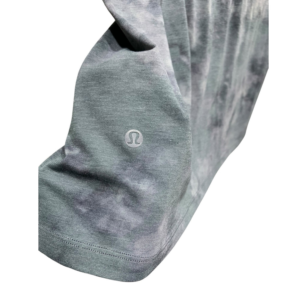 Lululemon Always Agile Short Sleeve Size M  Diamond Dye Asphalt Grey Black