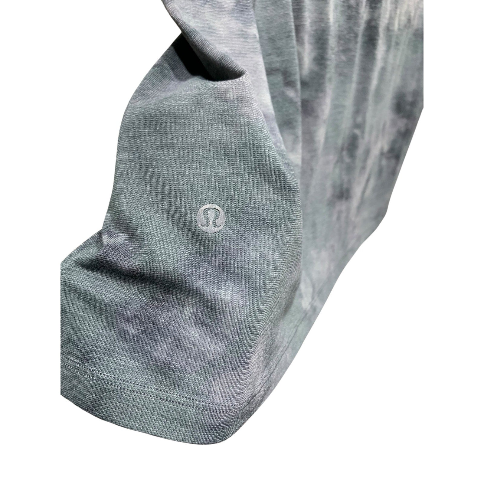 Lululemon Always Agile Short Sleeve Size M  Diamond Dye Asphalt Grey Black