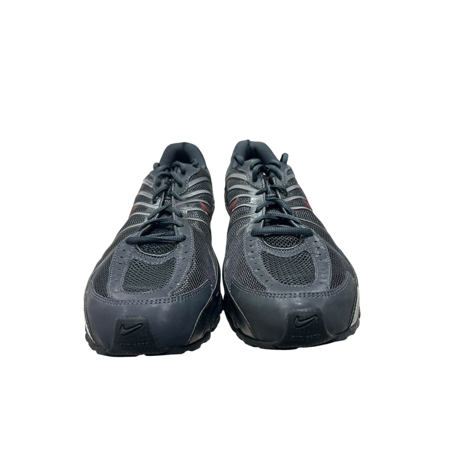 Nike Shox Turbo VII silver Black Red Mens Running Shoes 324907-002 Size 12