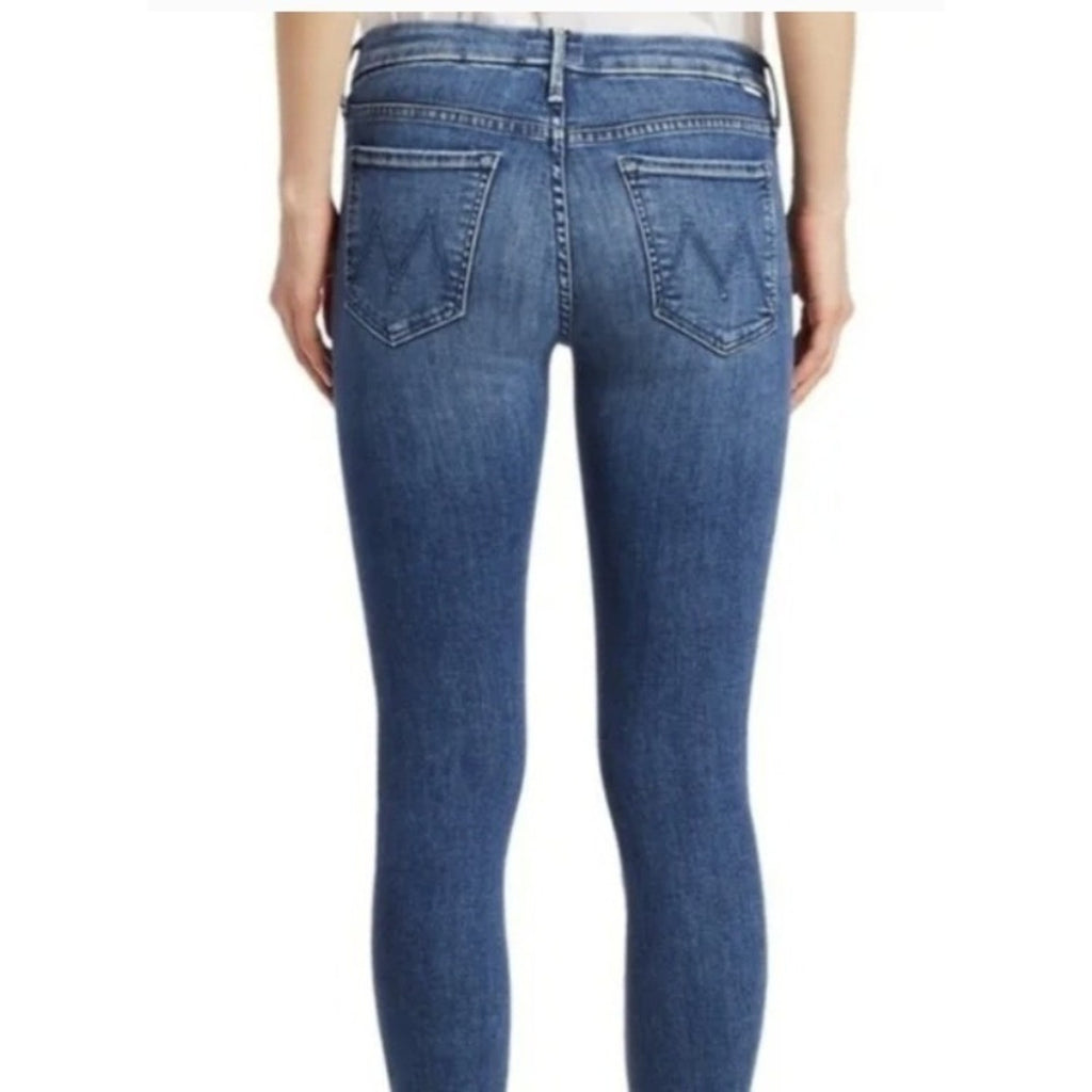 MOTHER Jeans THE LOOKER ANKLE Blue Denim Women's Size 28