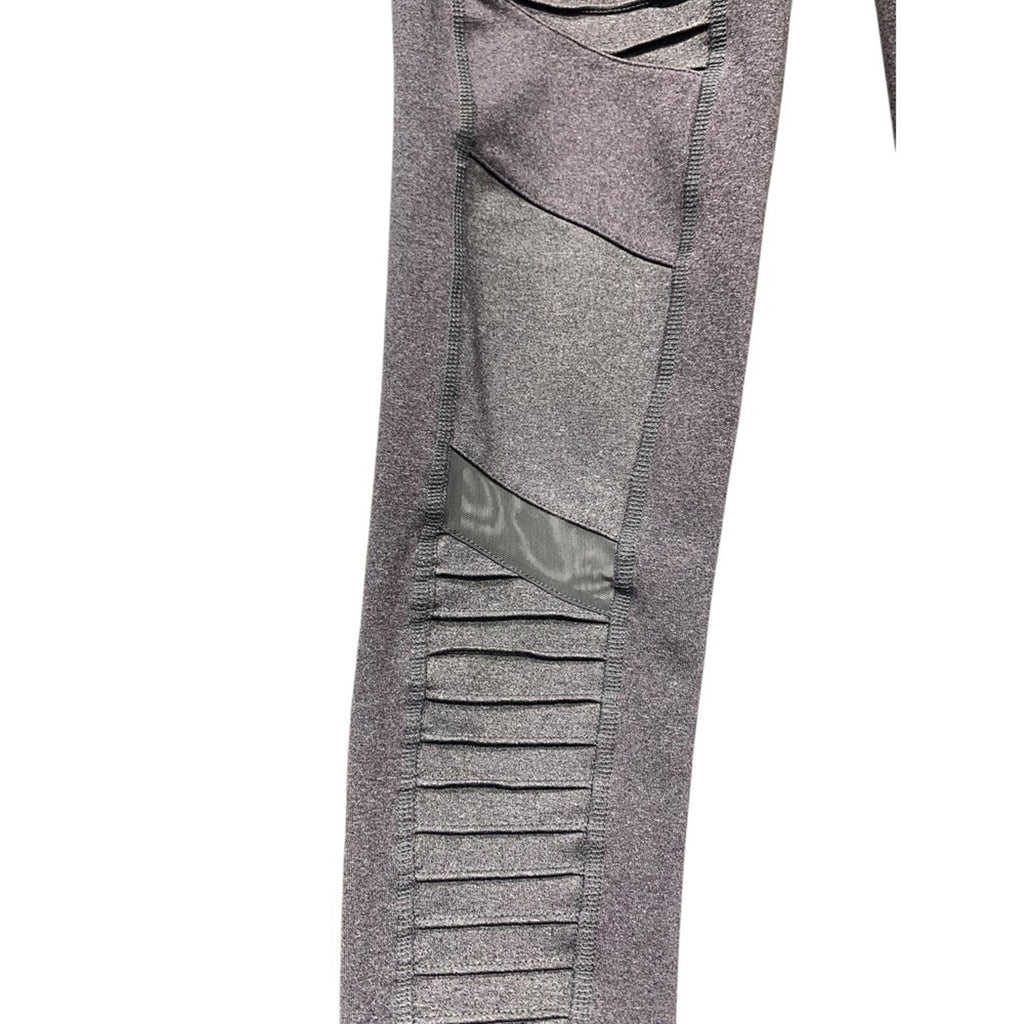 Alo Yoga Moto Leggings Black Heathered Women's Size Small