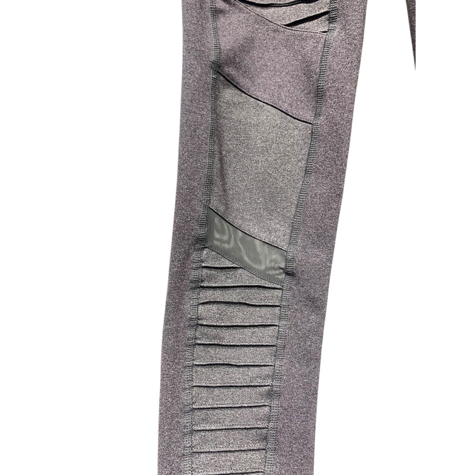 Alo Yoga Moto Leggings Black Heathered Women's Size Small