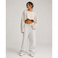 Free People FP Beach Womens Cream Textured Super Cropped Shrug Sweater Size M