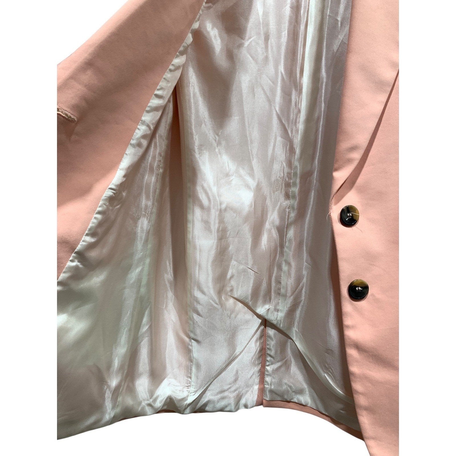 Zara Womens Peach Pink Tailored Longline Blazer Jacket 2851/230/666 Size M