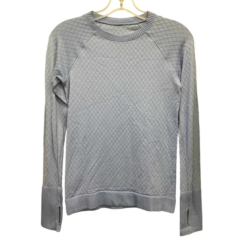 Lululemon Rest Less Pullover Iron Purple/White SZ 4
