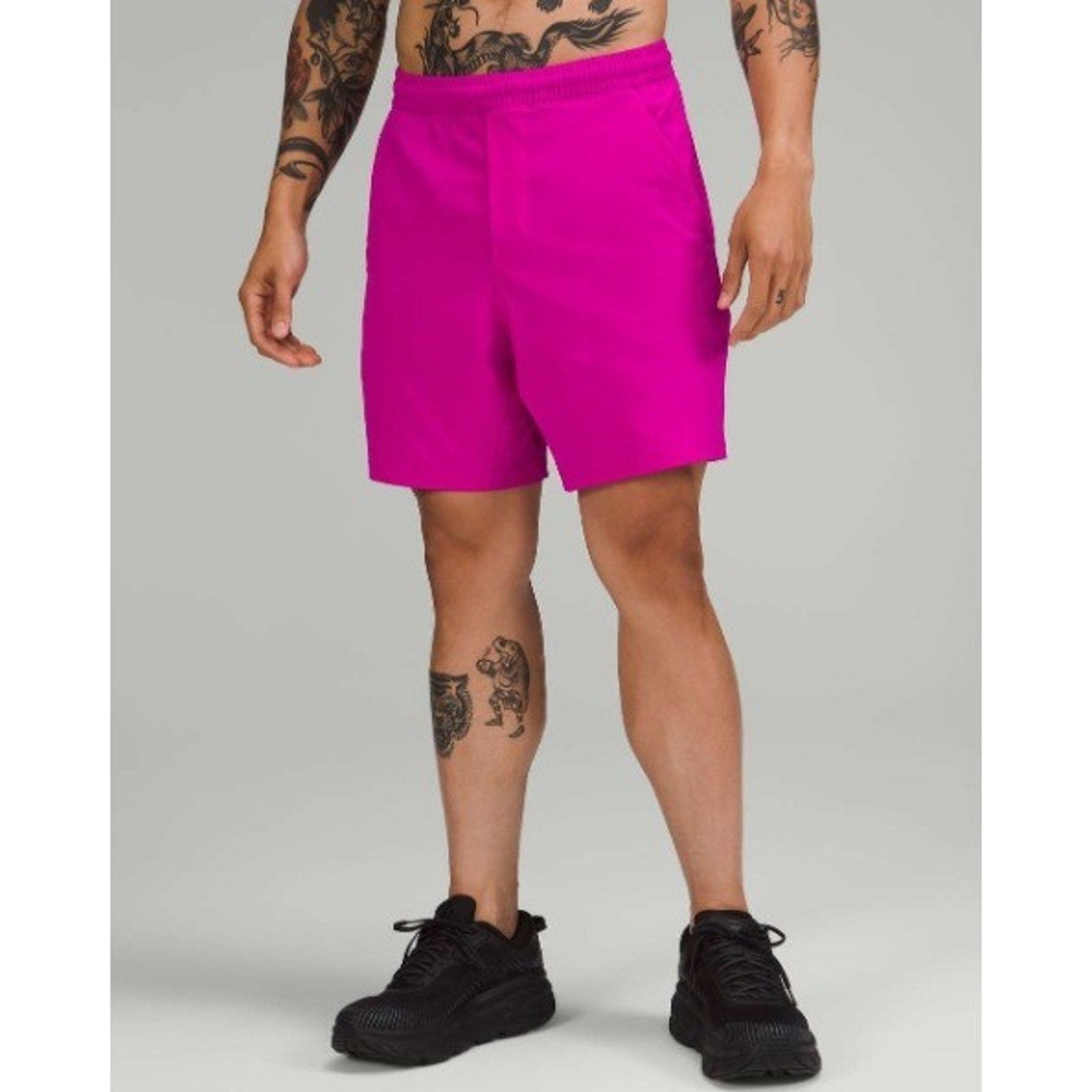 Lululemon Mens Pace Breaker Linerless Shorts Magenta Purple Medium 7 In Running