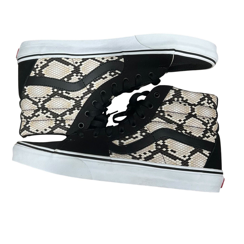Vans Sk8-Hi Python Black High Top Sneakers Mens 12 New Classic Casual Urban