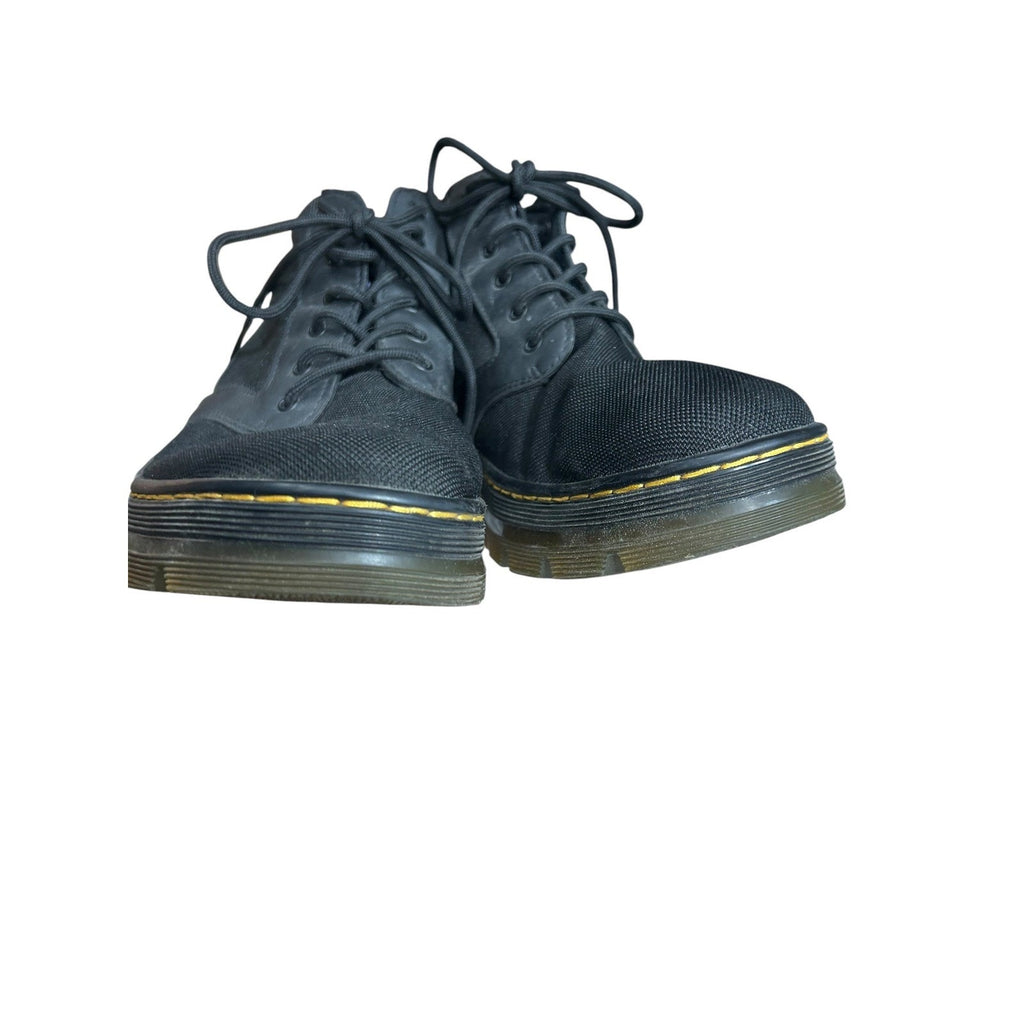 Dr Martens Bonny Tech Black Extra Tough Nylon Ajax Leather Boots Mens 11 W 12