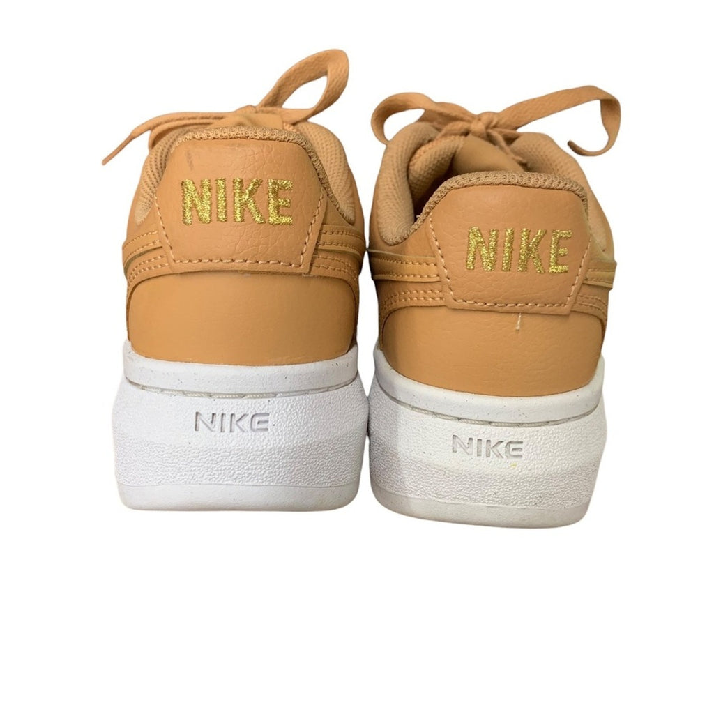 Nike Court Vision Alta Women's Sneakers Brown Tan Accents Platform Shoes  SZ 7.5