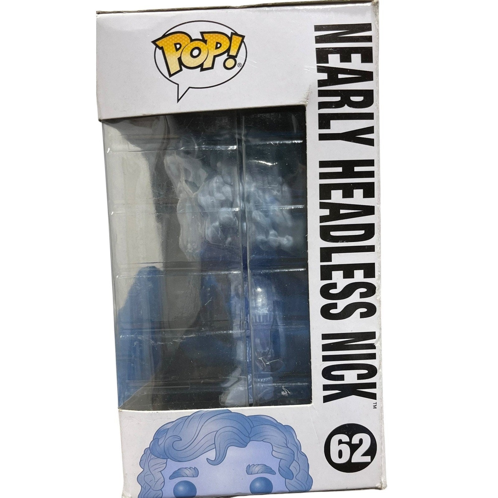 Funko Pop Harry Potter Nearly Headless Nick 62 Translucent Blue Vinyl Figure