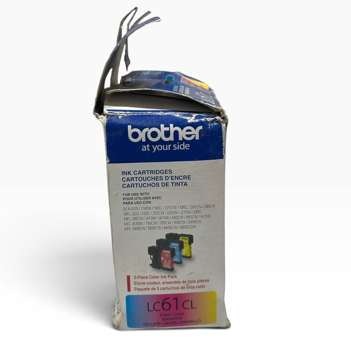 Brother LC61CL Innobella Color Ink Cartridges 3-Pack Cyan Magenta Yellow LC613PK