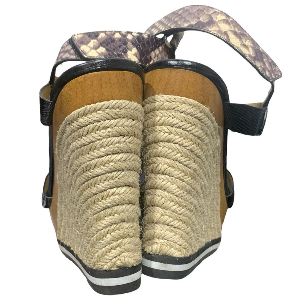 Michael Michael Kors Snakeskin Espadrill Wedges SZ 9