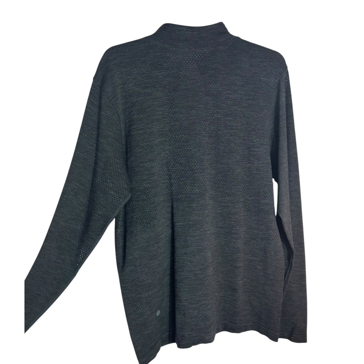 Lululemon Metal Vent Tech Half Zip Pullover Mens Medium Gray Heather Long Sleeve