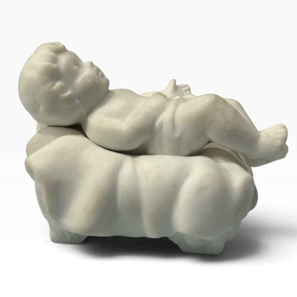 Avon Nativity Collectibles 1981 Baby Jesus Bisque Porcelain Figurine White Rare