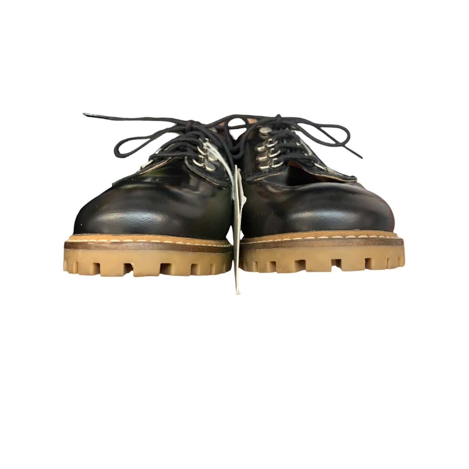Zara Girls Lace Up Black Low Ankle Oxford Shoe new with tags SZ 36 4 us