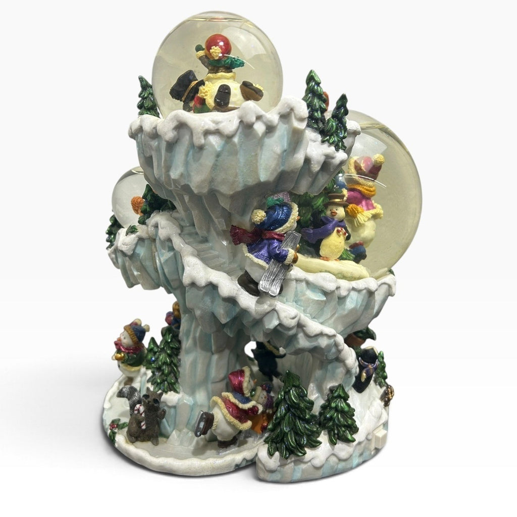 Kirkland Signature Christmas Musical 3 Snow Globe Snowman Winter Cave 11x8x6