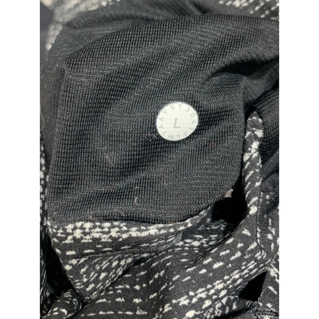 Lululemon Pace Breaker Short *Liner 9" In All Court Texture White Black SZ Large