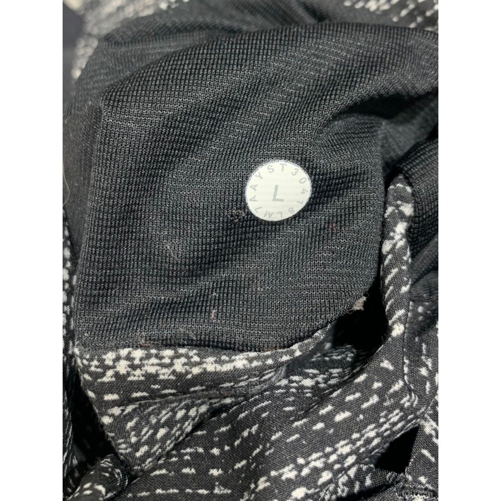 Lululemon Pace Breaker Short *Liner 9" In All Court Texture White Black SZ Large