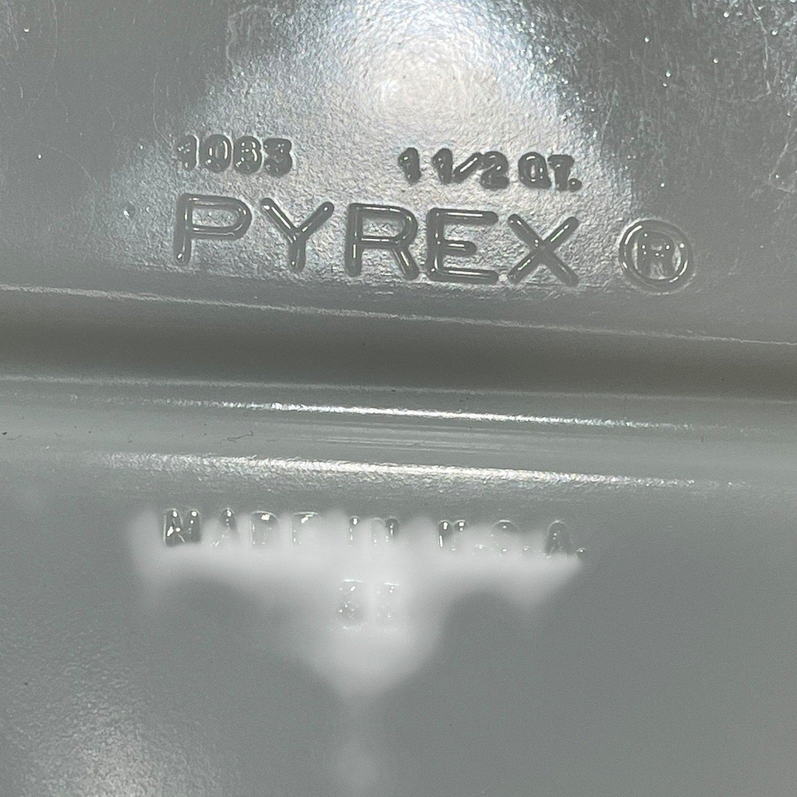 Pyrex 1063 White Milk Glass Divided Oval Casserole Dish 1.5 Qt Made in USA