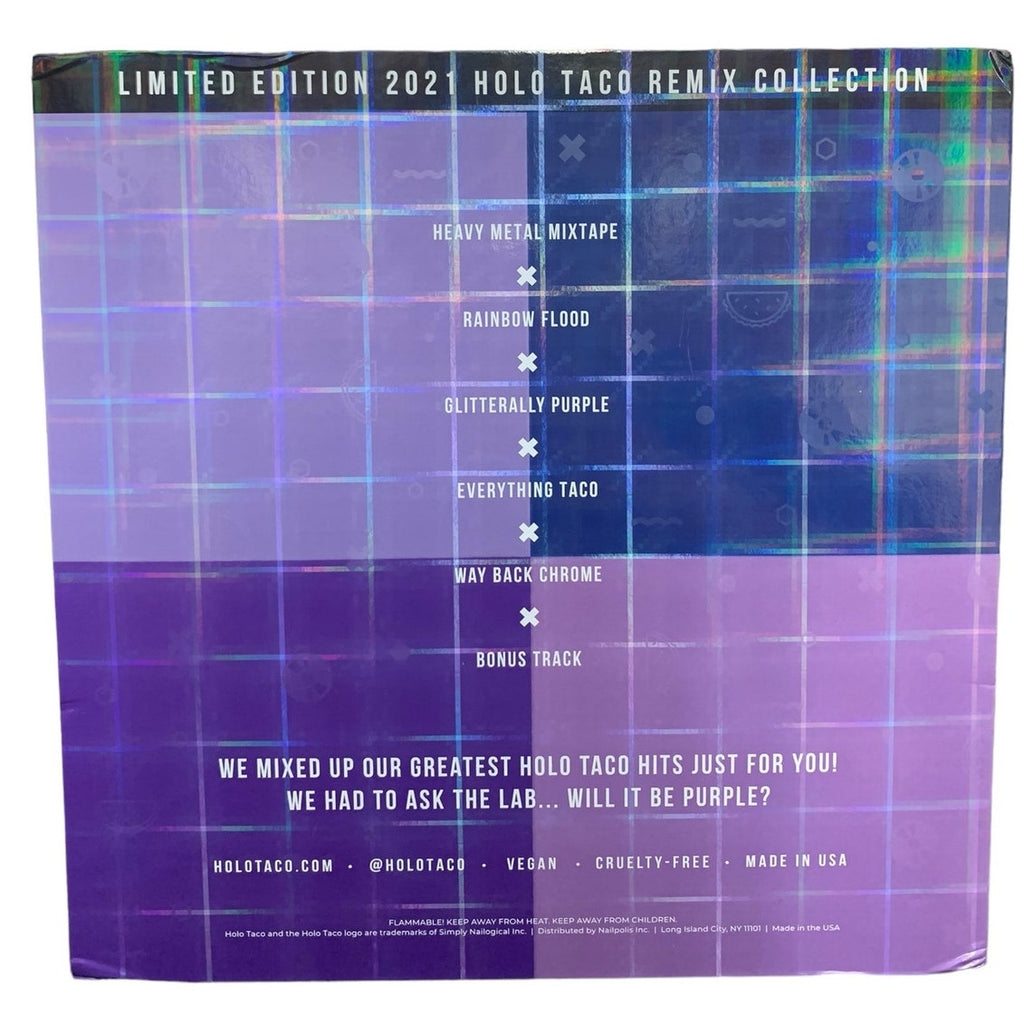 HOLO TACO Limited Edition 2021 Holo Taco Remix Collection Complete with Polishes