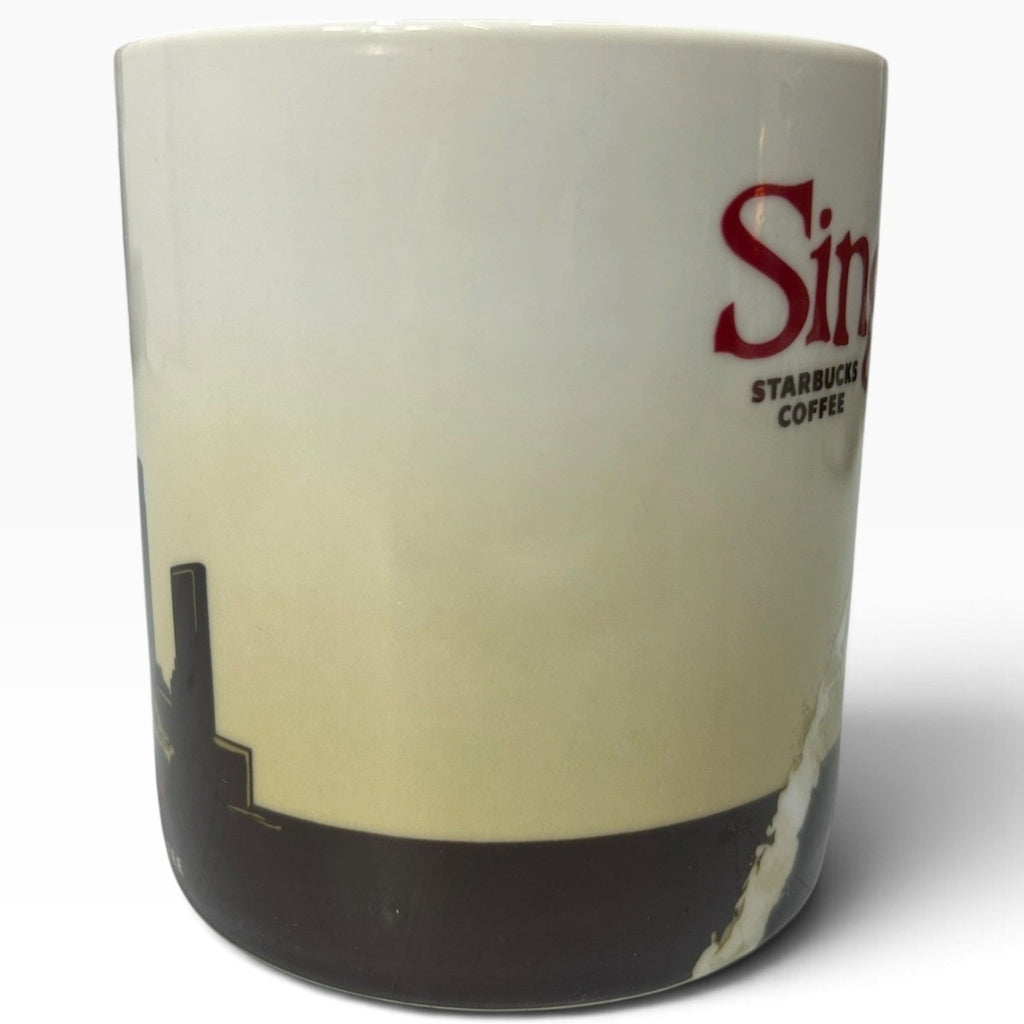 Starbucks Global Icon Series Singapore Mug 2010 Merlion Skyline 16oz Ceramic Cup