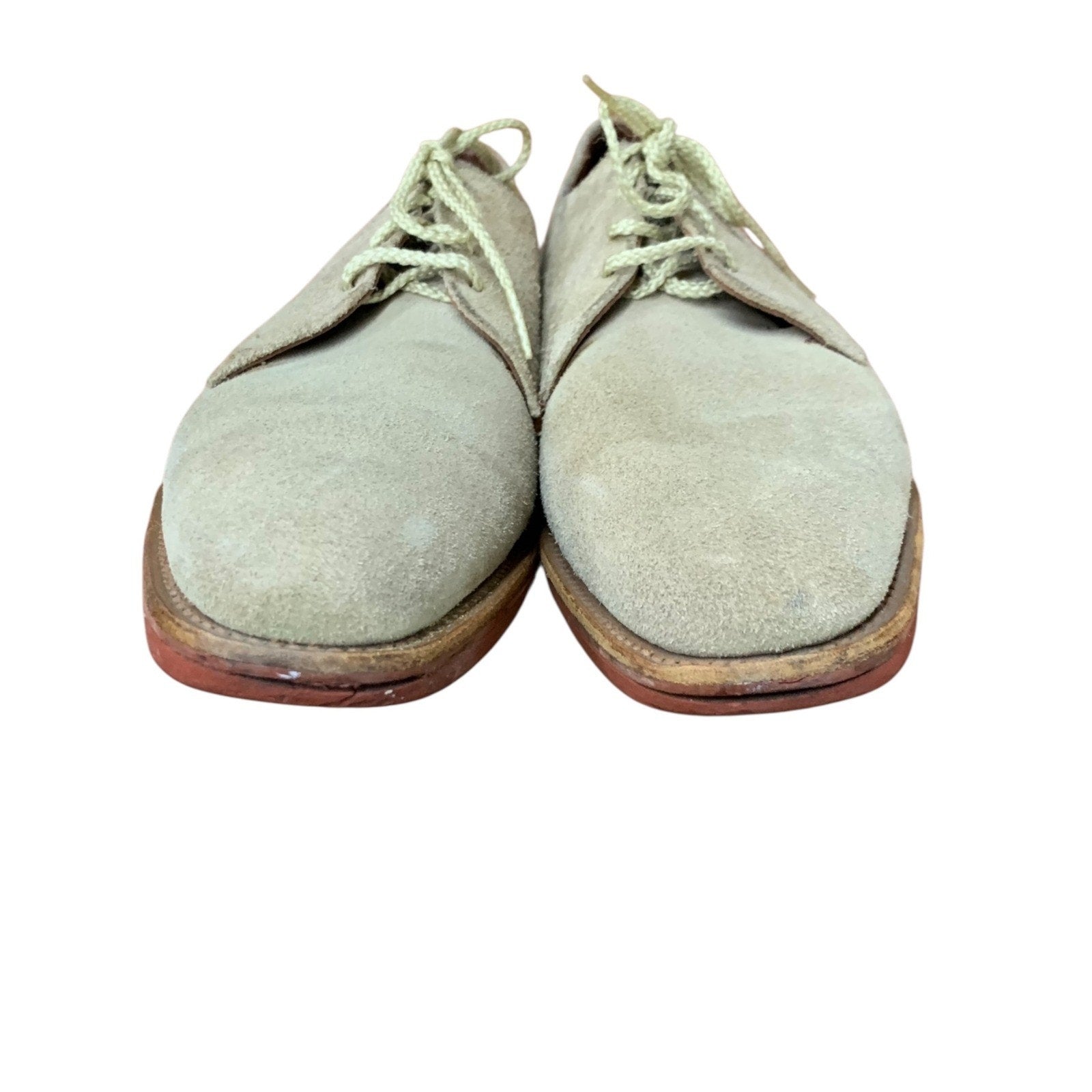 ALLEN EDMONDS MENS TAN BEIGE BOONE OXFORD SUEDE1 Size 10 RR
