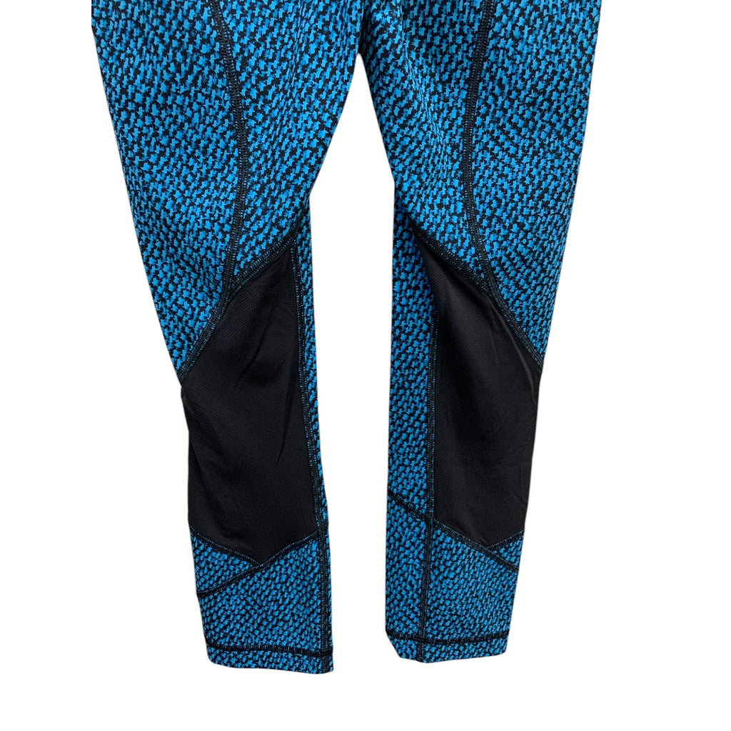 Lululemon Pace Rival Crop Scatter Star Beach Blanket Blue Black / Black SZ 2