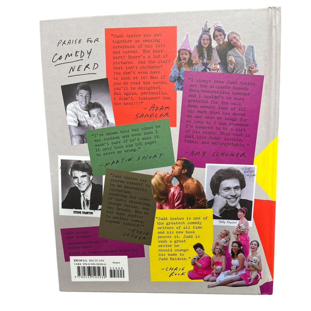 Comedy Nerd Judd Apatow Hardcover Book Memoir Stories and Pictures 9780593595930