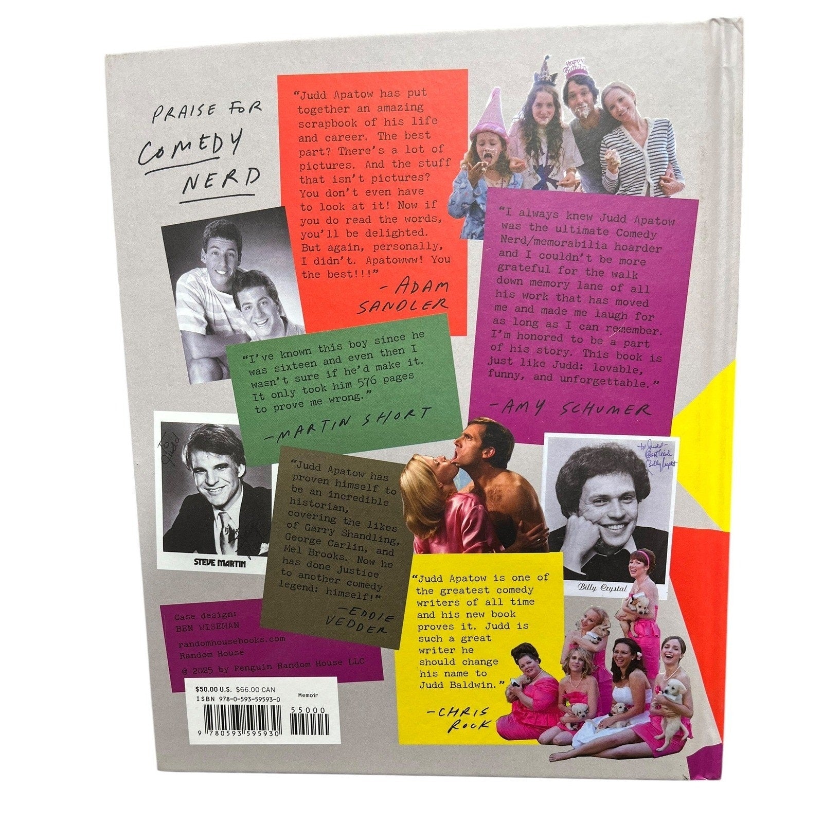 Comedy Nerd Judd Apatow Hardcover Book Memoir Stories and Pictures 9780593595930