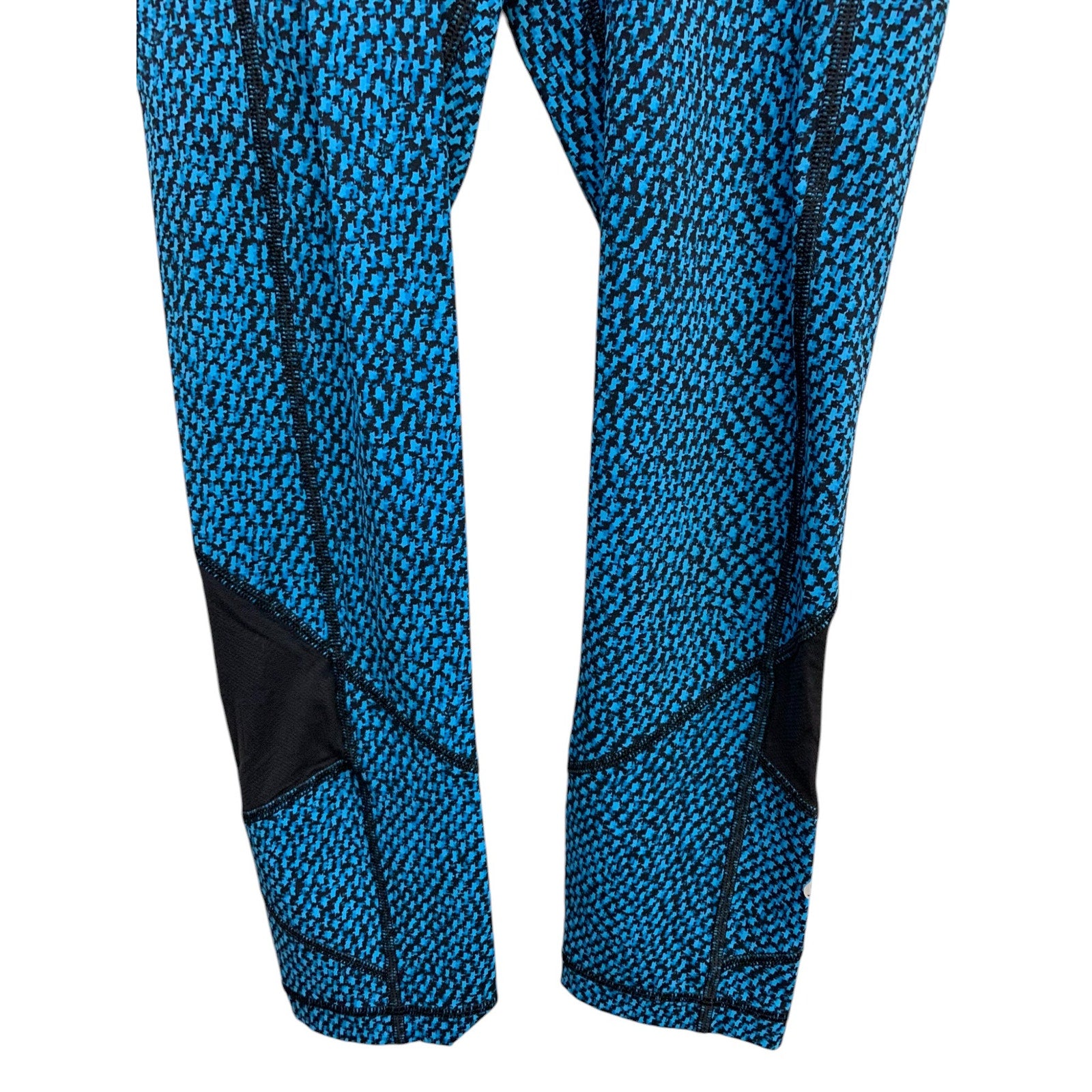 Lululemon Pace Rival Crop Scatter Star Beach Blanket Blue Black / Black SZ 2