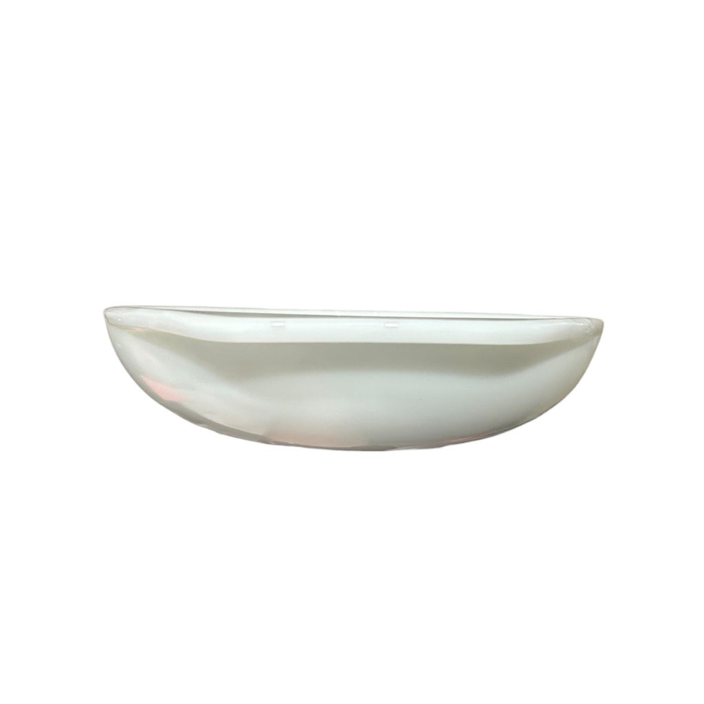 Pyrex 1063 White Milk Glass Divided Oval Serving Dish 1.5 Qt Vintage USA Made