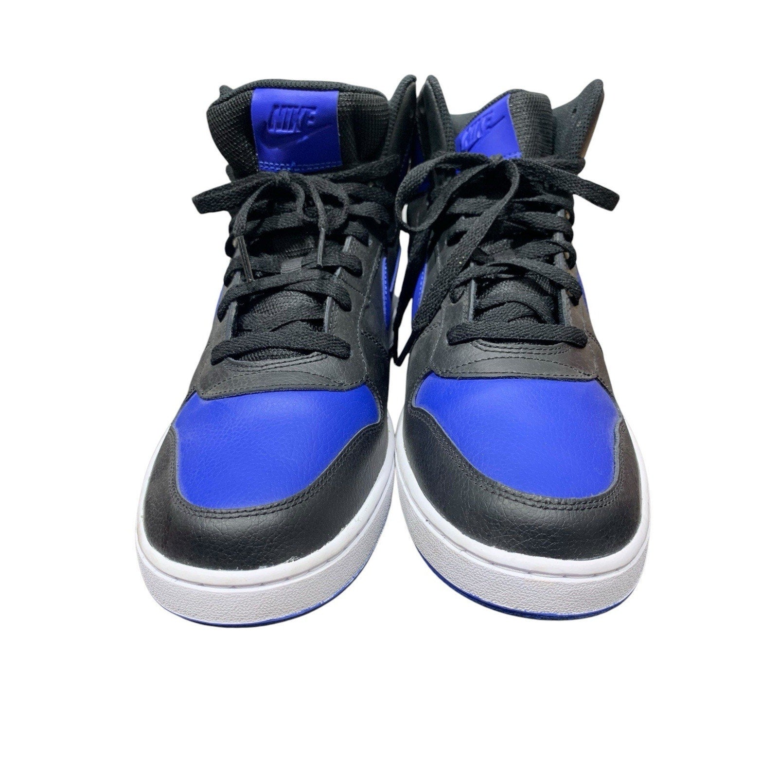 Nike Men's Ebernon Mid Sneaker Shoes Black Game Royal White Size 11 AQ1773 001
