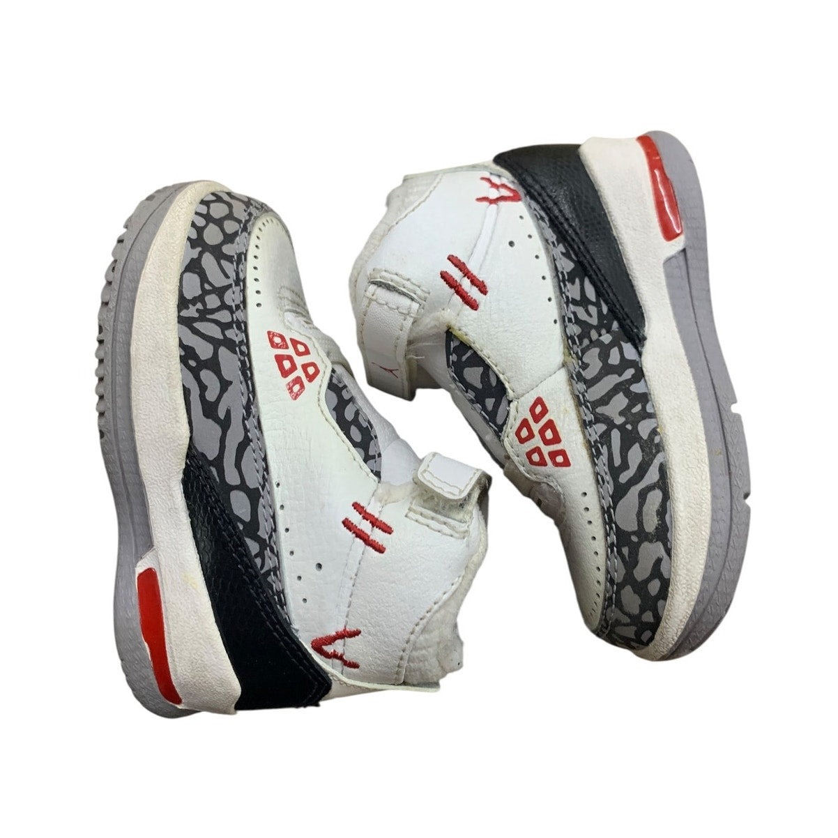 Nike Air Jordan 3 Toddler Size 4C White Cement High Top