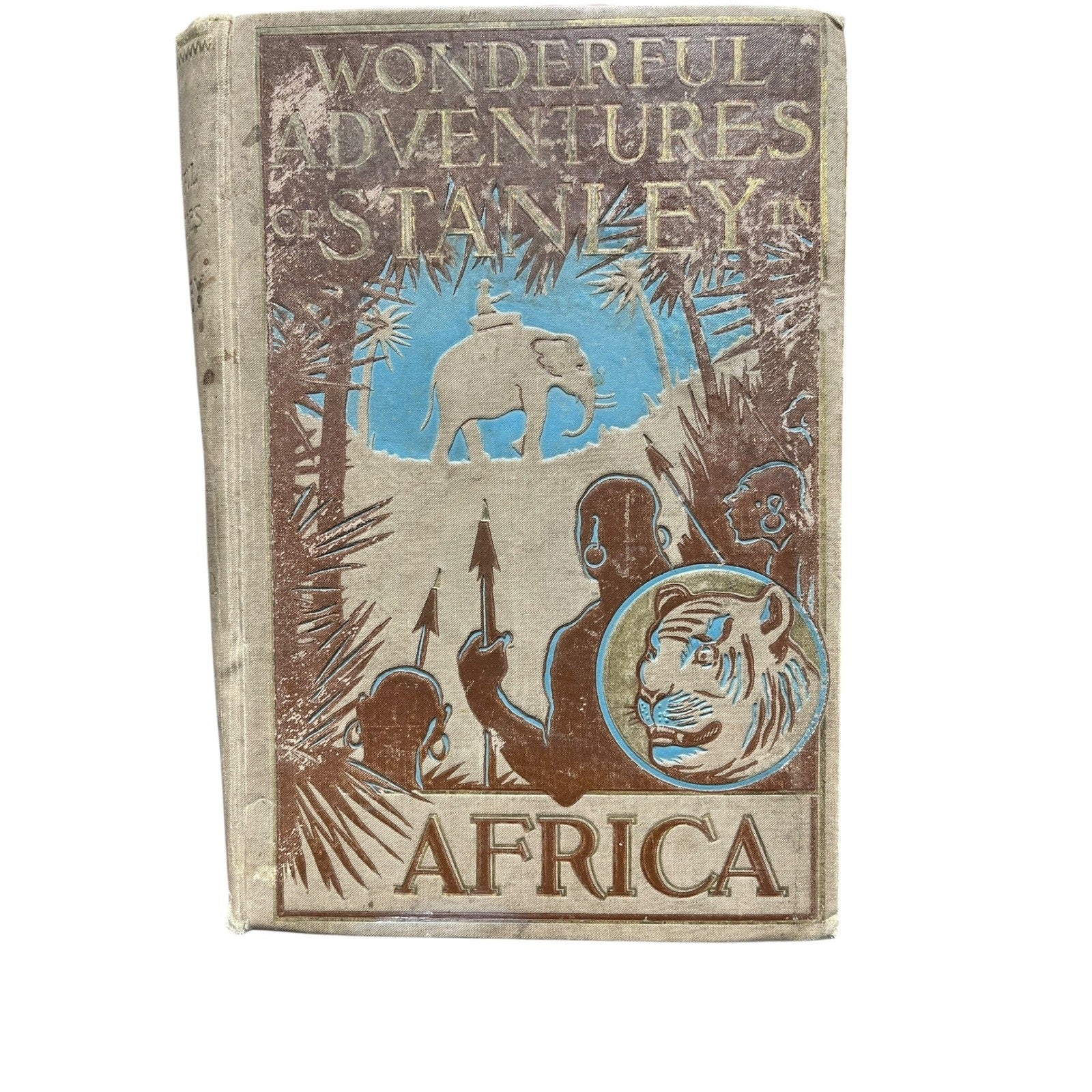 Wonderful Adventures of Stanley in Africa WB Conkey Co Antique Illustrated Book