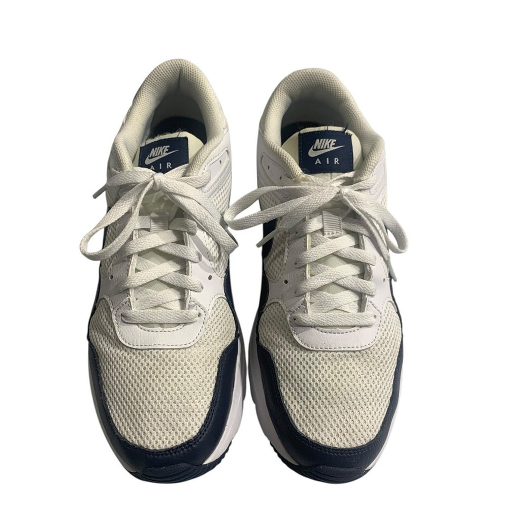 Nike Air Max Shoes Men Size 11 CW4555 123 White Navy Leather Mesh Sneakers