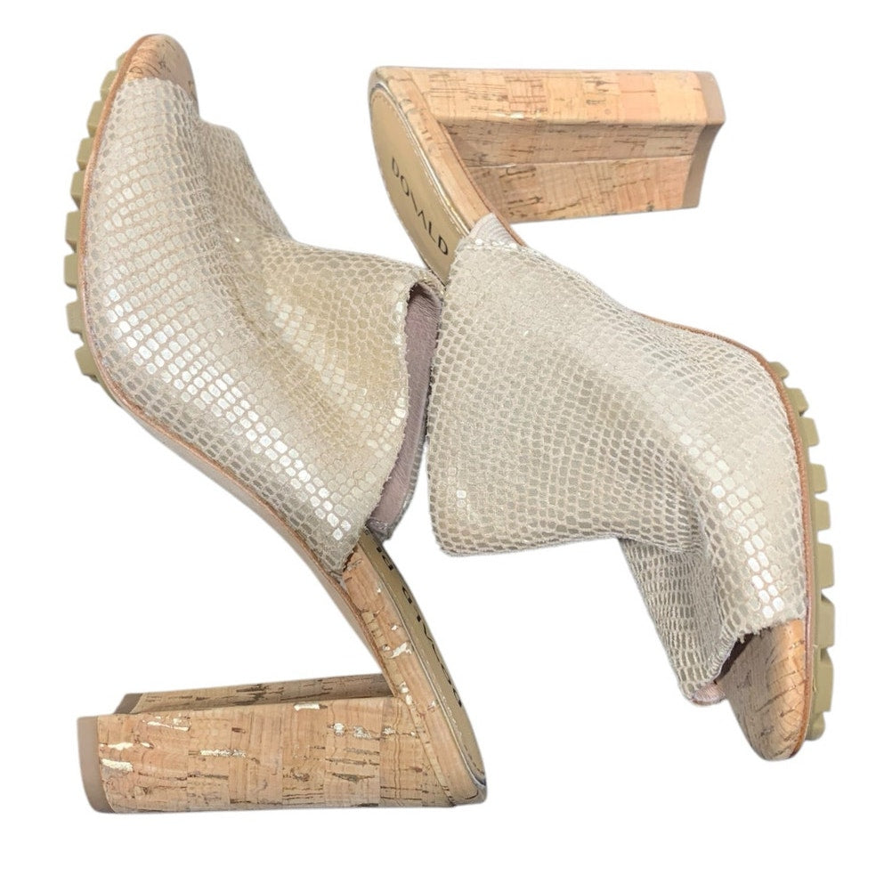 Donald Pliner Sukari-PM Slide Sandal Pebble Metalic Platino HEEL